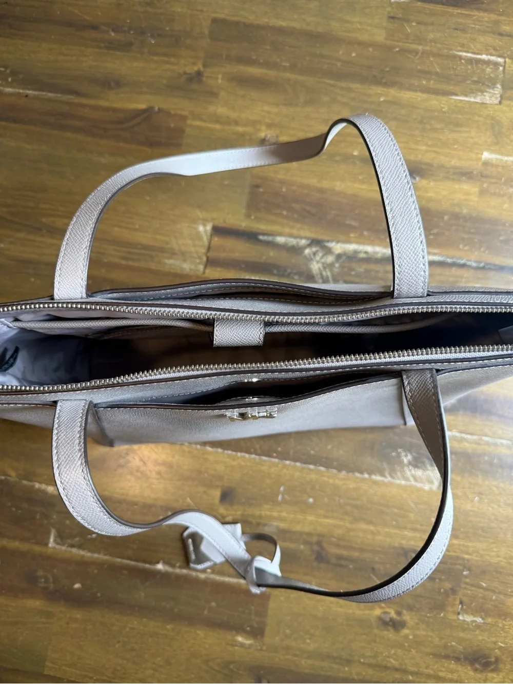 Michael kors Maddie Silver Leather Tote
